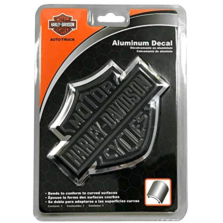 【メール便発送】ステッカー ハーレーダビッドソン アルミニウム デカール CG41713 Harley-Davidson シール デカール カスタマイズ アメリカン雑貨スタッズ付きダイカットデカール。
