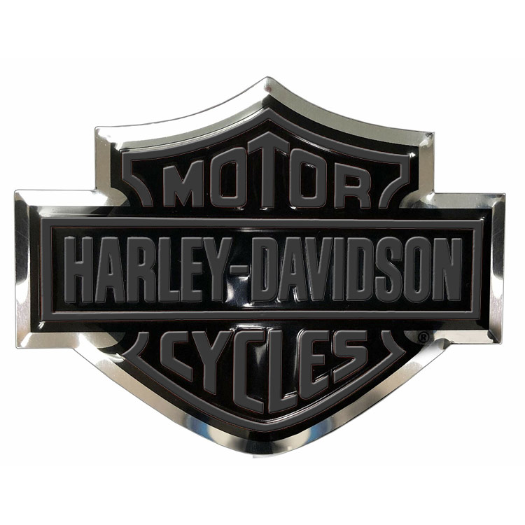【メール便発送】ステッカー ハーレーダビッドソン アルミニウム デカール CG41713 Harley-Davidson シール デカール カスタマイズ アメリカン雑貨スタッズ付きダイカットデカール。