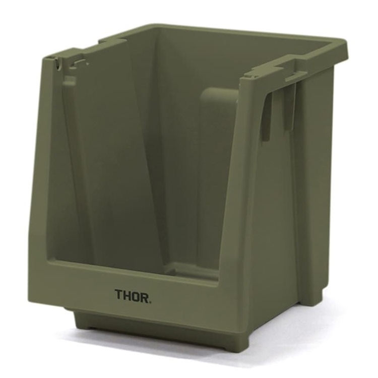  カスタマイズ可能な収納棚本体パーツ。 THOR STACKING SHELF CONTAINER 20L スタッキングシェルフコンテナー 20L オリーブ 本体 収納 コンテナ 大容量 人気 TRUST アメリカン雑貨