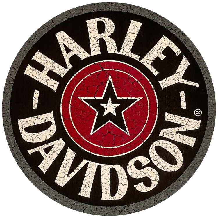 【メール便発送】ステッカー ハーレーダビッドソン デカール サークルスター CG25115 Harley-Davidson シール デカール カスタマイズ アメリカン雑貨