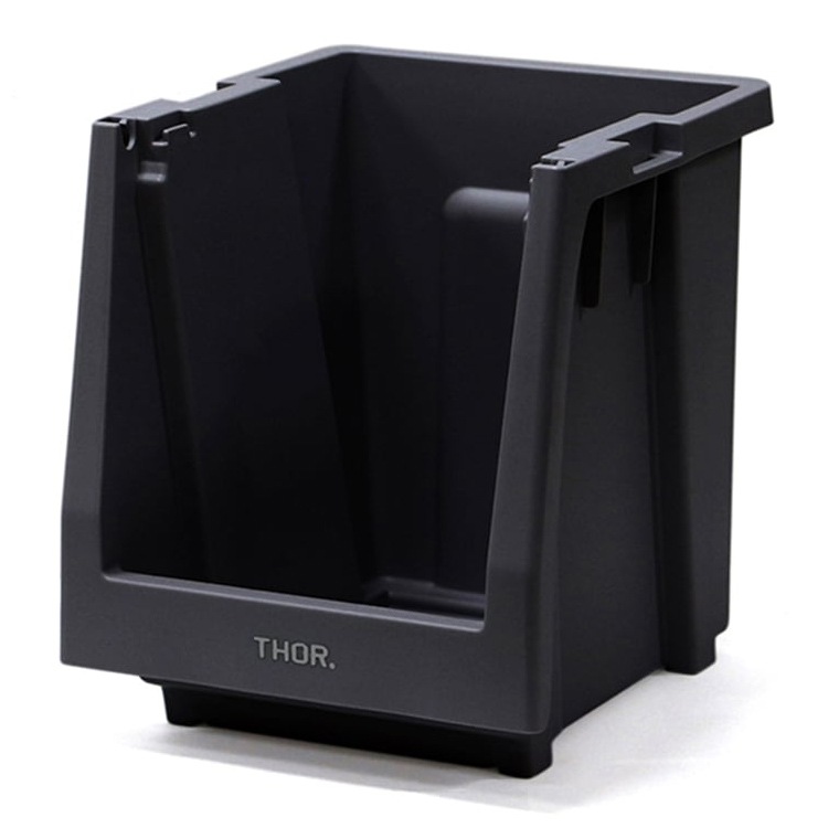  カスタマイズ可能な収納棚本体パーツ。 THOR STACKING SHELF CONTAINER 20L スタッキングシェルフコンテナー 20L ブラック 本体 収納 コンテナ 大容量 人気 TRUST アメリカン雑貨