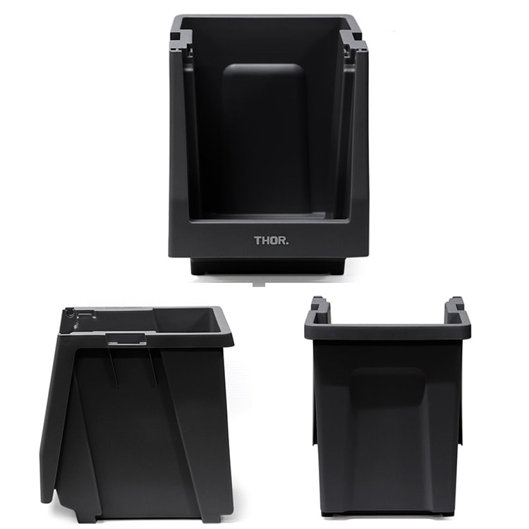  カスタマイズ可能な収納棚本体パーツ。 THOR STACKING SHELF CONTAINER 20L スタッキングシェルフコンテナー 20L ブラック 本体 収納 コンテナ 大容量 人気 TRUST アメリカン雑貨