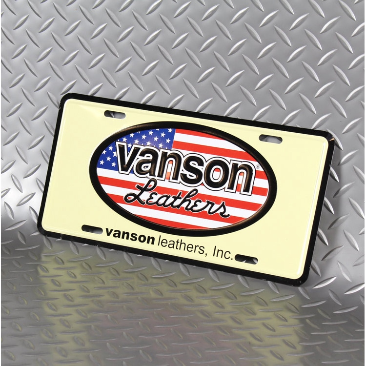 【メール便発送】CMプレート VANSON バンソン オーバル CMP-133 縦15.3×横30.3cm ナンバープレート型 インテリア 看板 アルミ製 アメリカン雑貨飾るだけでかっこいい アメリカンプレート。