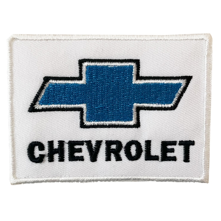 【メール便発送】ワッペン CHEVOROLET 縦5.5×横7.5cm コットン製 アイロンパッチ アイロン 大人向け パッチ 海外 アレンジ かっこいい アメリカン雑貨アイロンで手軽につけられる刺繍ワッペン。