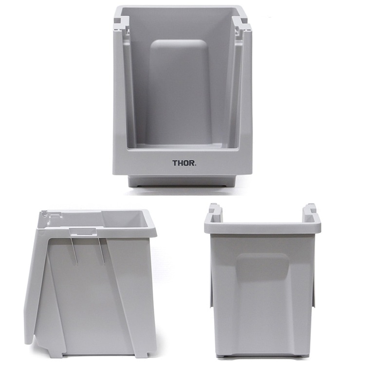  カスタマイズ可能な収納棚本体パーツ。 THOR STACKING SHELF CONTAINER 20L スタッキングシェルフコンテナー 20L ライトグレー  本体 収納 コンテナ 大容量 人気 TRUST アメリカン雑貨