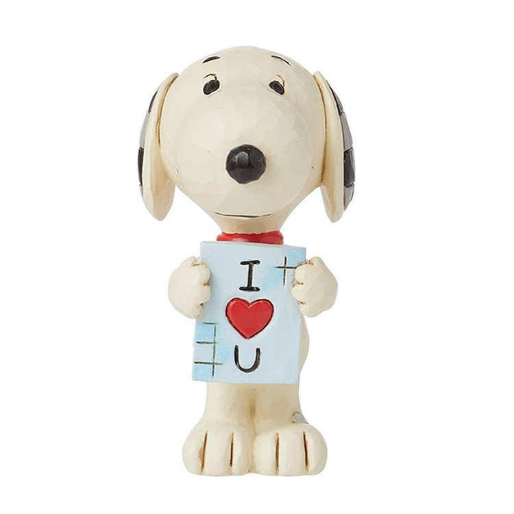 置物 フィギュア SNOOPY スヌーピー ウィズ ラブ サイン ミニ 高さ8cm レジン製 スヌーピー インテリア小物  enesco Peanuts JIM SHORE【メーカー直送】【同梱不可】【あす楽不可】【代引き不可】