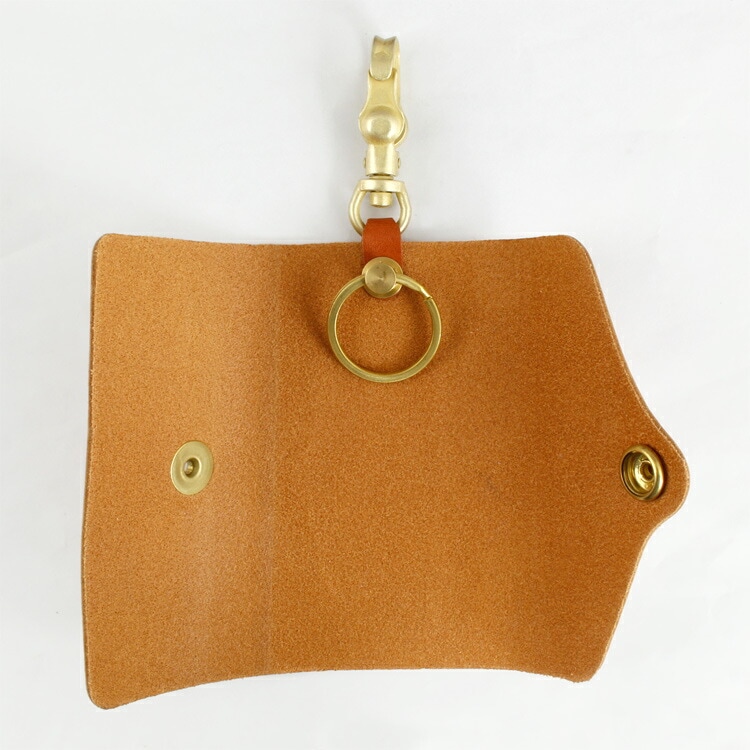 レザー キーケース BEST WORKER ベストワーカー CAMEL 高さ17×幅5×奥行3.5cm 革 真鍮 アンティーク かっこいい ファッション小物 日本製 アメリカン雑貨