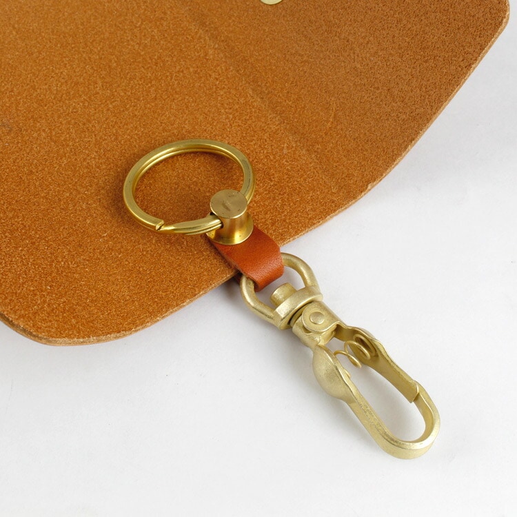 レザー キーケース BEST WORKER ベストワーカー CAMEL 高さ17×幅5×奥行3.5cm 革 真鍮 アンティーク かっこいい ファッション小物 日本製 アメリカン雑貨