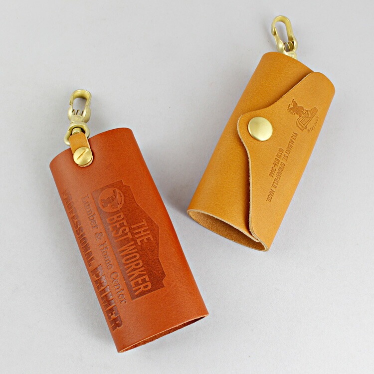 レザー キーケース BEST WORKER ベストワーカー CAMEL 高さ17×幅5×奥行3.5cm 革 真鍮 アンティーク かっこいい ファッション小物 日本製 アメリカン雑貨