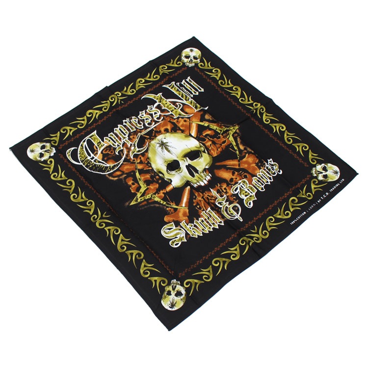 メール便発送】バンダナ ドクロ 大判 ロックバンダナ Cypress