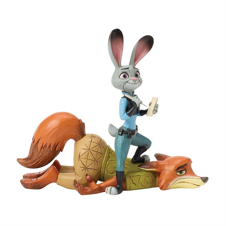フィギュア 置物 ズートピア ジュディ＆ニック チームワーク 約11.7cm enesco Disney Traditions スタチュー レジン製 キャラクター 人形【メーカー直送】【同梱不可】【あす楽不可】【代引き不可】