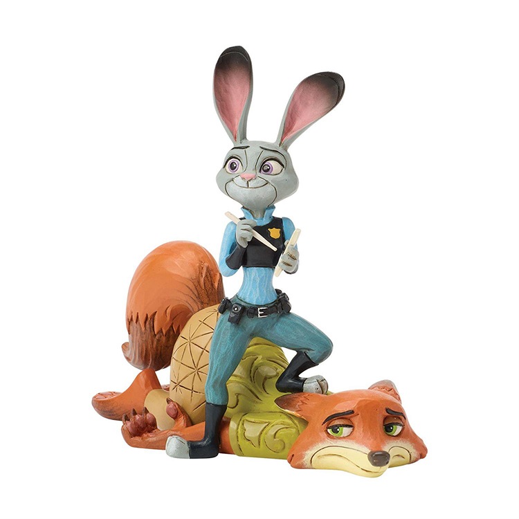 フィギュア 置物 ズートピア ジュディ＆ニック チームワーク 約11.7cm enesco Disney Traditions スタチュー レジン製 キャラクター 人形【メーカー直送】【同梱不可】【あす楽不可】【代引き不可】