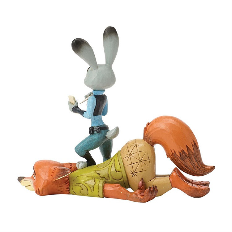 フィギュア 置物 ズートピア ジュディ＆ニック チームワーク 約11.7cm enesco Disney Traditions スタチュー レジン製 キャラクター 人形【メーカー直送】【同梱不可】【あす楽不可】【代引き不可】