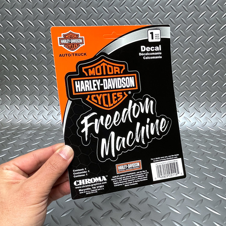 【メール便発送】ステッカー ハーレーダビッドソン デカール フリーダムマシーン CG25119 Harley-Davidson シール デカール カスタマイズ アメリカン雑貨