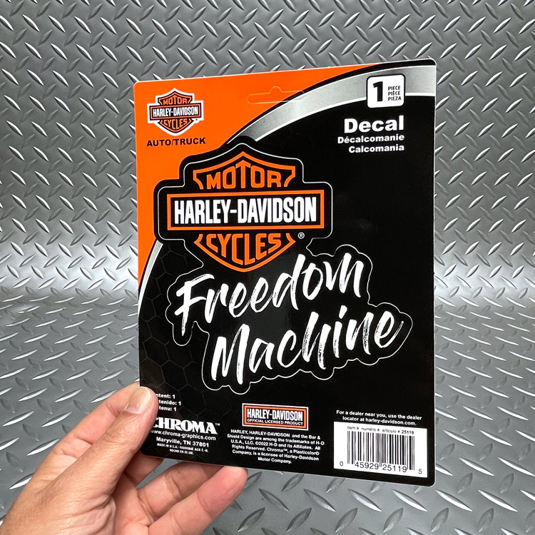 【メール便発送】ステッカー ハーレーダビッドソン デカール フリーダムマシーン CG25119 Harley-Davidson シール デカール カスタマイズ アメリカン雑貨