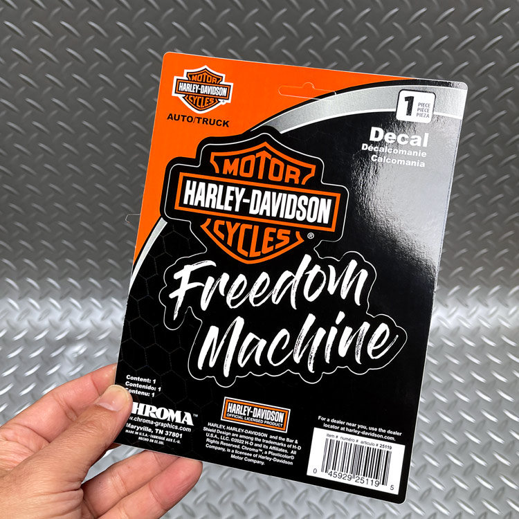 【メール便発送】ステッカー ハーレーダビッドソン デカール フリーダムマシーン CG25119 Harley-Davidson シール デカール カスタマイズ アメリカン雑貨