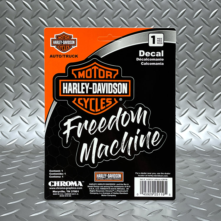 【メール便発送】ステッカー ハーレーダビッドソン デカール フリーダムマシーン CG25119 Harley-Davidson シール デカール カスタマイズ アメリカン雑貨