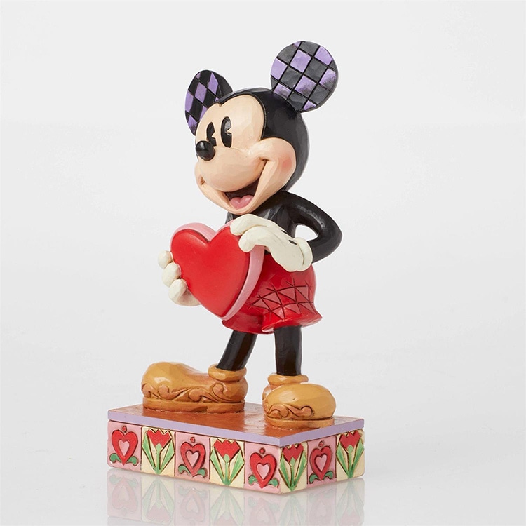 フィギュア ミッキー ハート パーソナライザブル 高さ12.4cm レジン製 人形 キャラクター enesco Disney Traditions【メーカー直送】【同梱不可】【あす楽不可】【代引き不可】