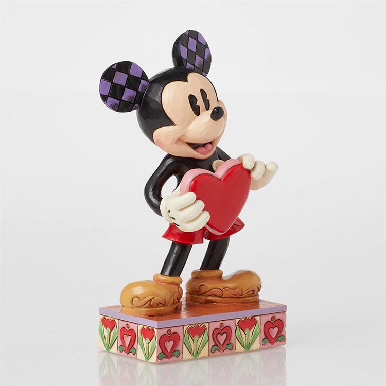 フィギュア ミッキー ハート パーソナライザブル 高さ12.4cm レジン製 人形 キャラクター enesco Disney Traditions【メーカー直送】【同梱不可】【あす楽不可】【代引き不可】