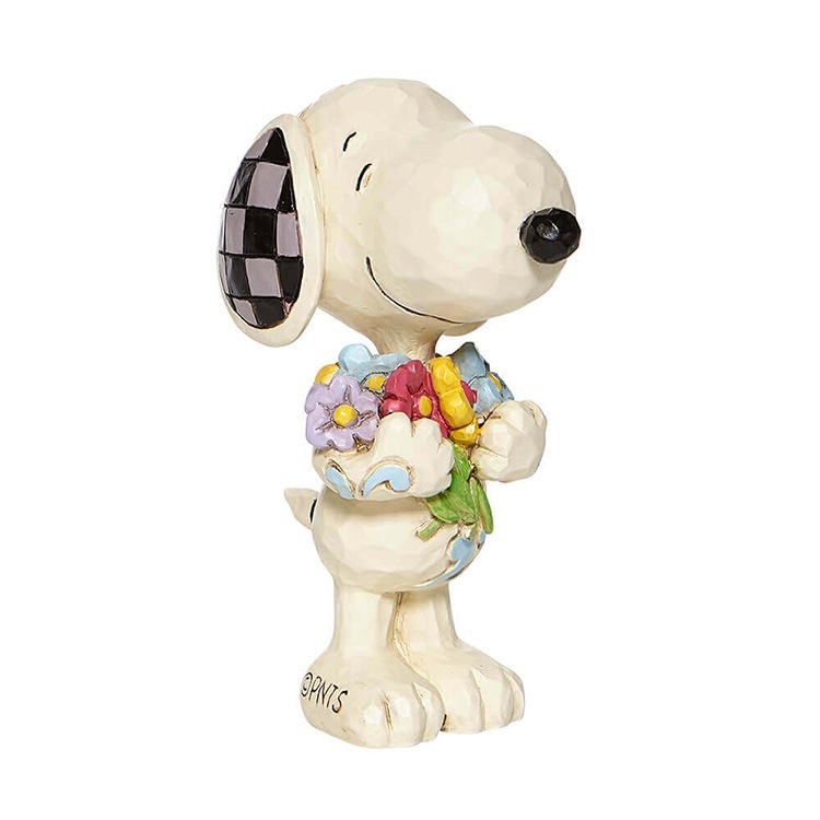 置物 フィギュア SNOOPY  スヌーピー フラワー ミニ 高さ8cm レジン製 スヌーピー インテリア小物  enesco Peanuts JIM SHORE【メーカー直送】【同梱不可】【あす楽不可】【代引き不可】