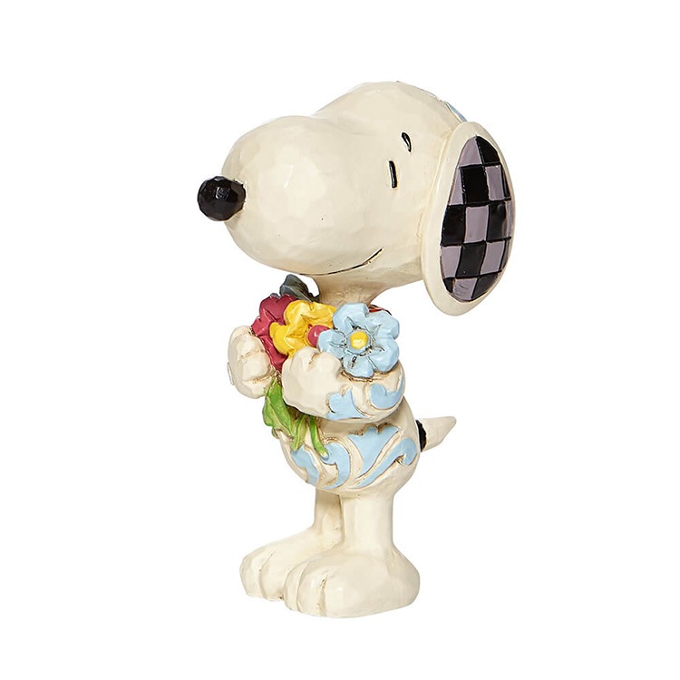 置物 フィギュア SNOOPY  スヌーピー フラワー ミニ 高さ8cm レジン製 スヌーピー インテリア小物  enesco Peanuts JIM SHORE【メーカー直送】【同梱不可】【あす楽不可】【代引き不可】