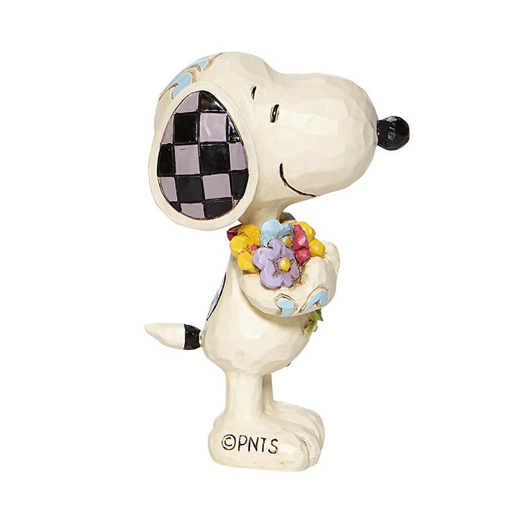 置物 フィギュア SNOOPY  スヌーピー フラワー ミニ 高さ8cm レジン製 スヌーピー インテリア小物  enesco Peanuts JIM SHORE【メーカー直送】【同梱不可】【あす楽不可】【代引き不可】