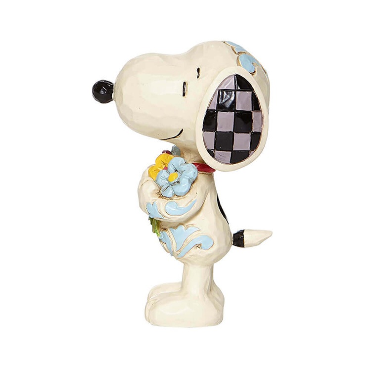 置物 フィギュア SNOOPY  スヌーピー フラワー ミニ 高さ8cm レジン製 スヌーピー インテリア小物  enesco Peanuts JIM SHORE【メーカー直送】【同梱不可】【あす楽不可】【代引き不可】