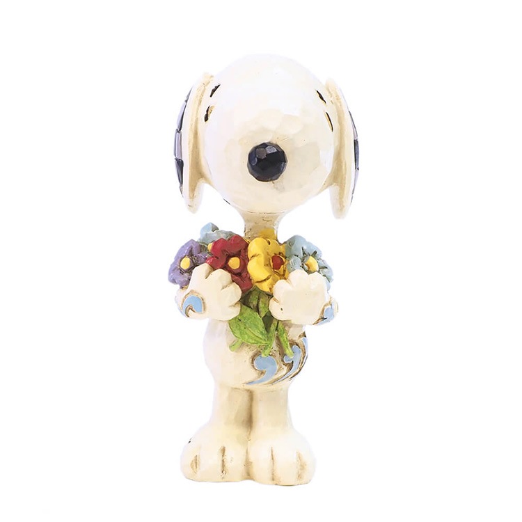 置物 フィギュア SNOOPY  スヌーピー フラワー ミニ 高さ8cm レジン製 スヌーピー インテリア小物  enesco Peanuts JIM SHORE【メーカー直送】【同梱不可】【あす楽不可】【代引き不可】