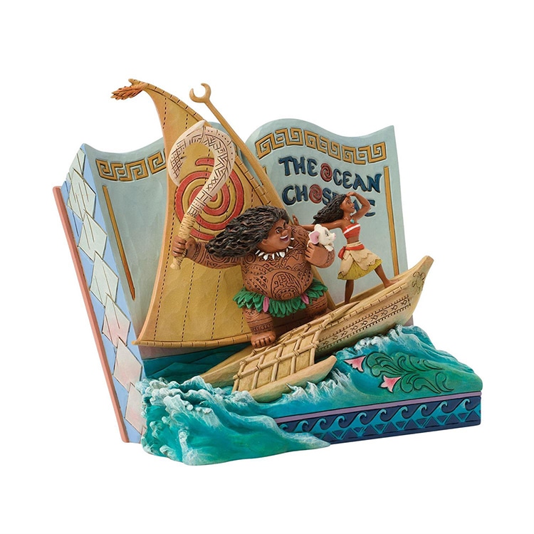 フィギュア 置物  モアナ ストーリーブック 約17.7cm enesco Disney Traditions スタチュー レジン製 キャラクター 人形【メーカー直送】【同梱不可】【あす楽不可】【代引き不可】