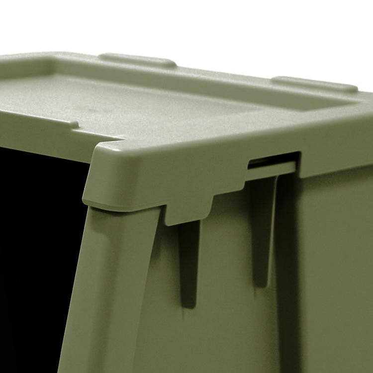 異なるサイズの本体を積み重ね可能な上蓋パーツ。 THOR LID FOR SHELF CONTAINER 20L リッドフォーシェルフコンテナー 20L オリーブ 上蓋 天板 収納 コンテナ 大容量 人気 TRUST アメリカン雑貨