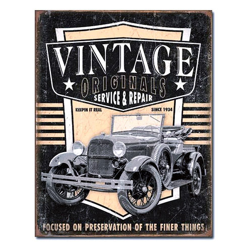 メタルサイン 「Vintage Originals - Pickup」 #2027 ホットロッド