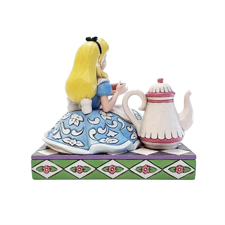 フィギュア 置物 アリス ウィズ ティーポット 約10.4cm enesco Disney Traditions スタチュー 不思議の国のアリス レジン製 キャラクター 人形【メーカー直送】【同梱不可】【あす楽不可】【代引き不可】