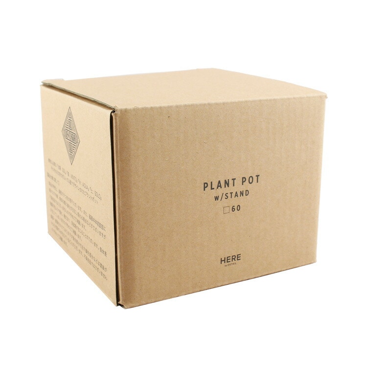 HERE by DETAIL プラントポット w/スタンド 60 レッド Pot W6.5×D6.5×H5cm / Stand W6.5×D6.5×H3cm / Weight 200g