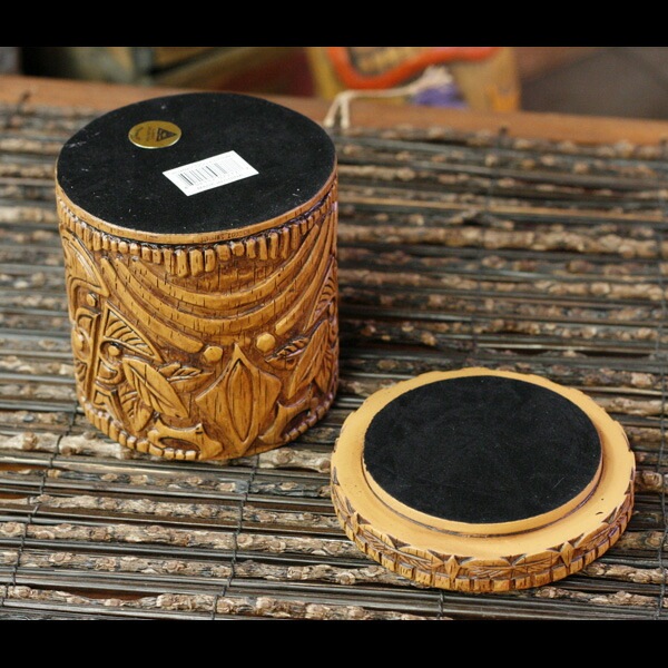 Tiki Round Box ティキ ラウンドボックス #7277 アメリカ雑貨 アメリカン雑貨