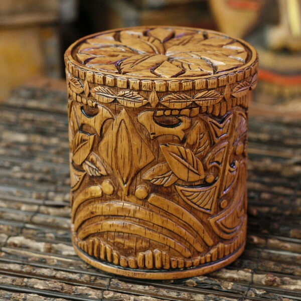 Tiki Round Box ティキ ラウンドボックス #7277 アメリカ雑貨 アメリカン雑貨