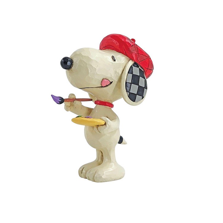 置物 フィギュア SNOOPY スヌーピー アーティスト ミニ 高さ9cm スヌーピー インテリア小物  enesco Peanuts JIM SHORE【メーカー直送】【同梱不可】【あす楽不可】【代引き不可】