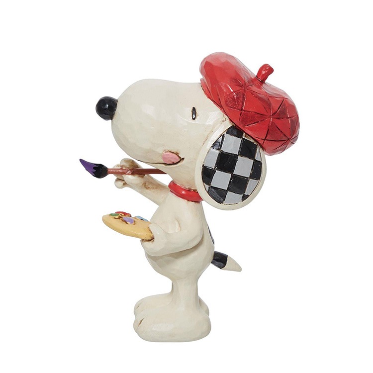 置物 フィギュア SNOOPY スヌーピー アーティスト ミニ 高さ9cm スヌーピー インテリア小物  enesco Peanuts JIM SHORE【メーカー直送】【同梱不可】【あす楽不可】【代引き不可】
