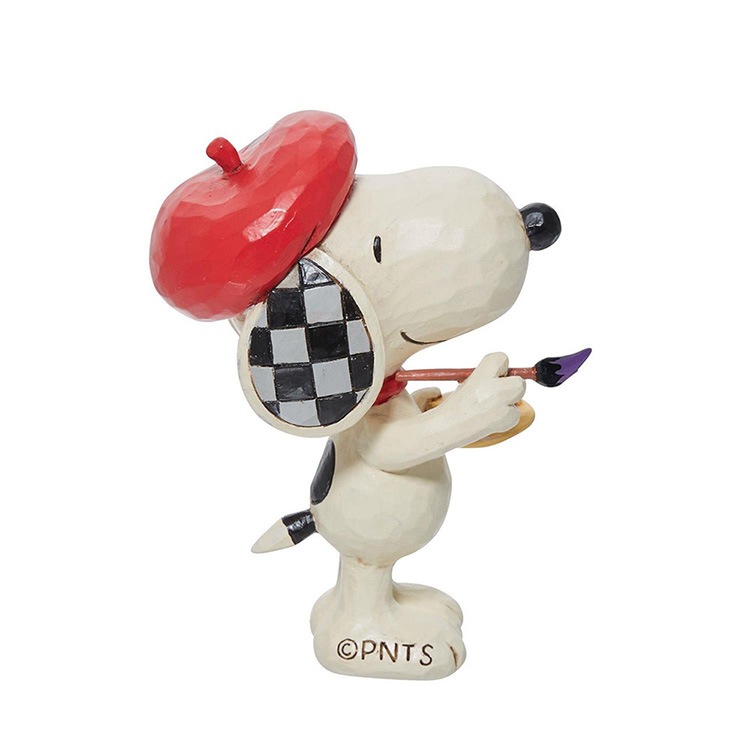 置物 フィギュア SNOOPY スヌーピー アーティスト ミニ 高さ9cm スヌーピー インテリア小物  enesco Peanuts JIM SHORE【メーカー直送】【同梱不可】【あす楽不可】【代引き不可】