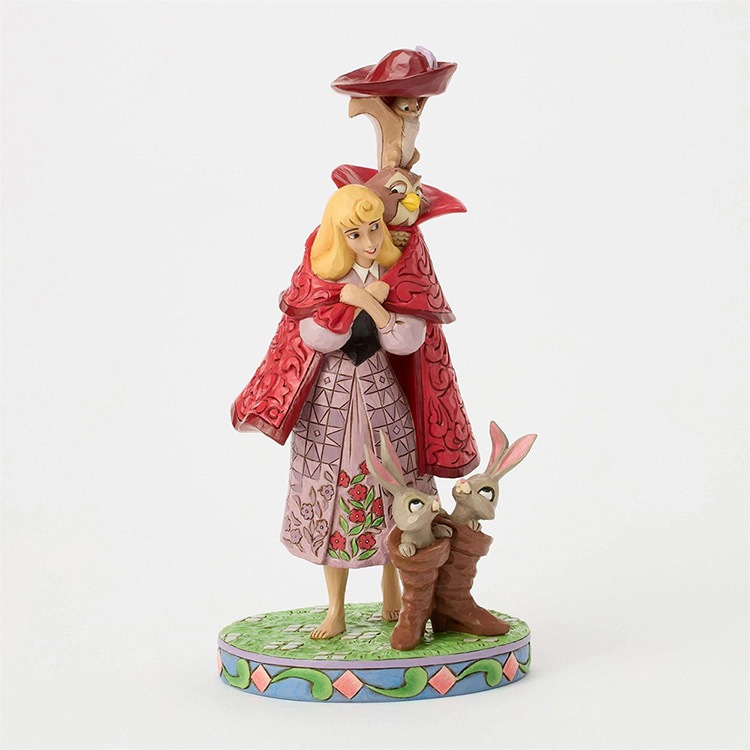 フィギュア オーロラ ウィズ アニマルズ 約26cm enesco Disney Traditions 眠れる森の美女 レジン製 人形 置物【メーカー直送】【同梱不可】【あす楽不可】【代引き不可】