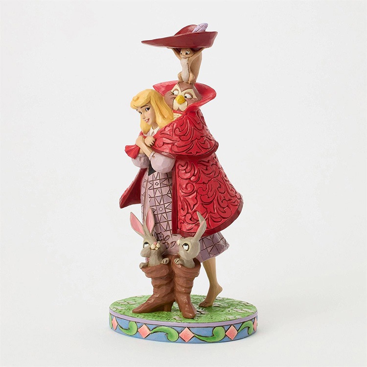 フィギュア オーロラ ウィズ アニマルズ 約26cm enesco Disney Traditions 眠れる森の美女 レジン製 人形 置物【メーカー直送】【同梱不可】【あす楽不可】【代引き不可】