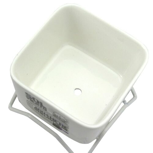 鉢 HERE プラントポット w/スタンド 85 ブルー 陶器製 幅8.5×奥行8.5×高さ5.5cm(ポットサイズ) 320g スタンド付き ミニサイズ プラントカバー 園芸 ガーデニング