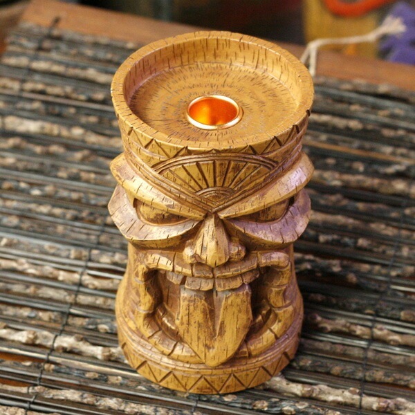 Tiki Piller Candle Holder ティキ ピラーキャンドルホルダー #7268 アメリカ雑貨 アメリカン雑貨