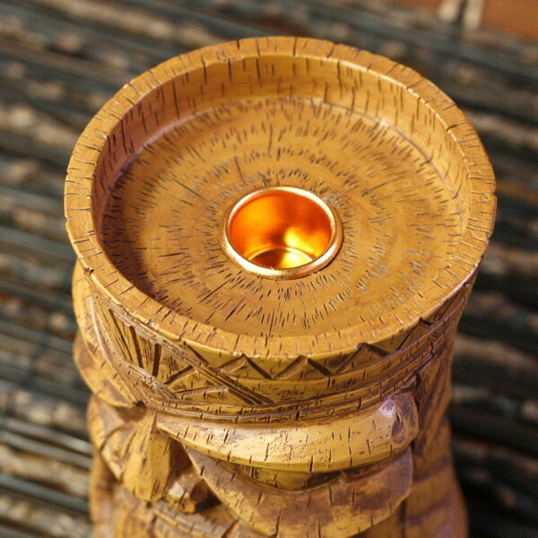 Tiki Piller Candle Holder ティキ ピラーキャンドルホルダー #7268 アメリカ雑貨 アメリカン雑貨