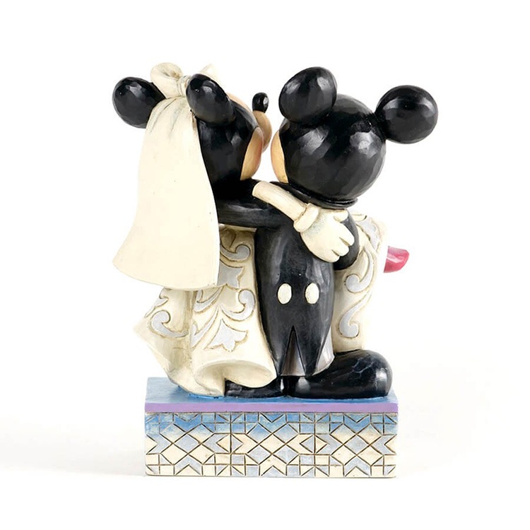 フィギュア  ミッキー＆ミニー ウェディング 約15cm enesco Disney Traditions 結婚式 結婚 レジン製 人形 置物【メーカー直送】【同梱不可】【あす楽不可】【代引き不可】