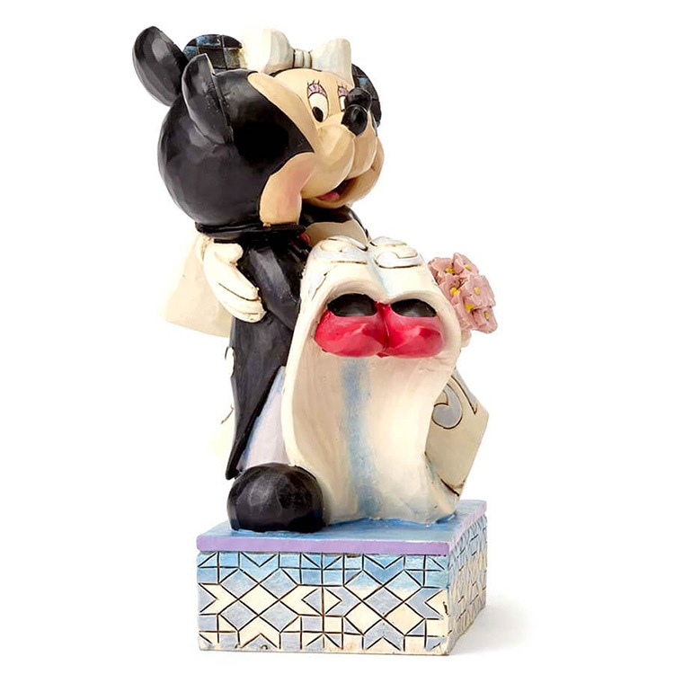 フィギュア  ミッキー＆ミニー ウェディング 約15cm enesco Disney Traditions 結婚式 結婚 レジン製 人形 置物【メーカー直送】【同梱不可】【あす楽不可】【代引き不可】