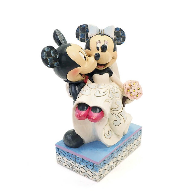 フィギュア  ミッキー＆ミニー ウェディング 約15cm enesco Disney Traditions 結婚式 結婚 レジン製 人形 置物【メーカー直送】【同梱不可】【あす楽不可】【代引き不可】