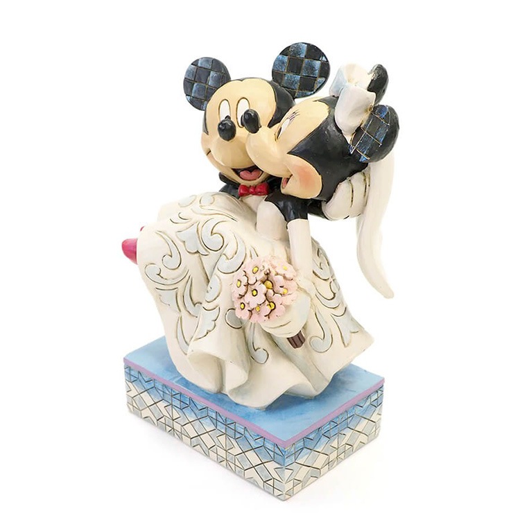 フィギュア  ミッキー＆ミニー ウェディング 約15cm enesco Disney Traditions 結婚式 結婚 レジン製 人形 置物【メーカー直送】【同梱不可】【あす楽不可】【代引き不可】