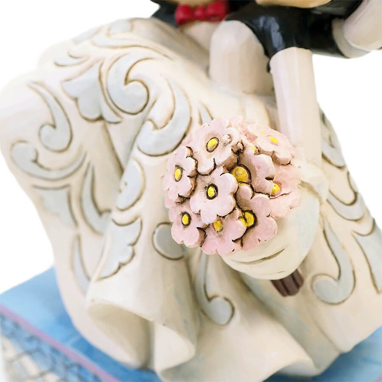 フィギュア  ミッキー＆ミニー ウェディング 約15cm enesco Disney Traditions 結婚式 結婚 レジン製 人形 置物【メーカー直送】【同梱不可】【あす楽不可】【代引き不可】