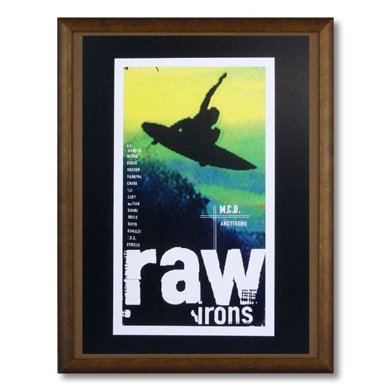 サーフムービーポスター L-104 「raw irons」 サイズ：31×18cm アメリカ雑貨 アメリカン雑貨