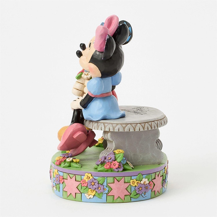 フィギュア  ミッキー＆ミニー スプリング 約15.5cm enesco Disney Traditions デート 花束 レジン製 人形 置物【メーカー直送】【同梱不可】【あす楽不可】【代引き不可】